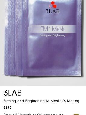 Firming & Brightening M Mask -  (6 Masks) limited edition